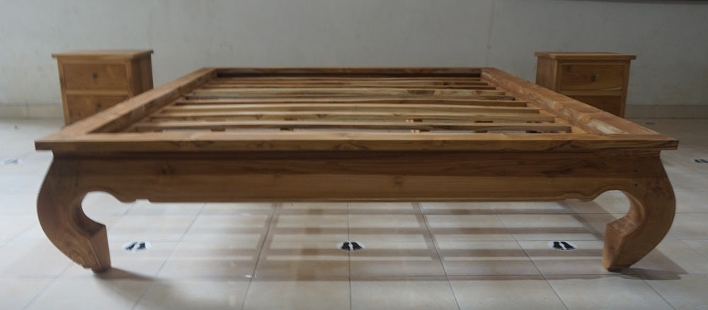 Bed Teak Opium Eastern Style Queen (Natural)