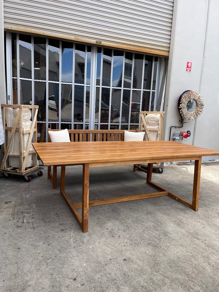 Table Dining Teakwood 240cm(l) Natural