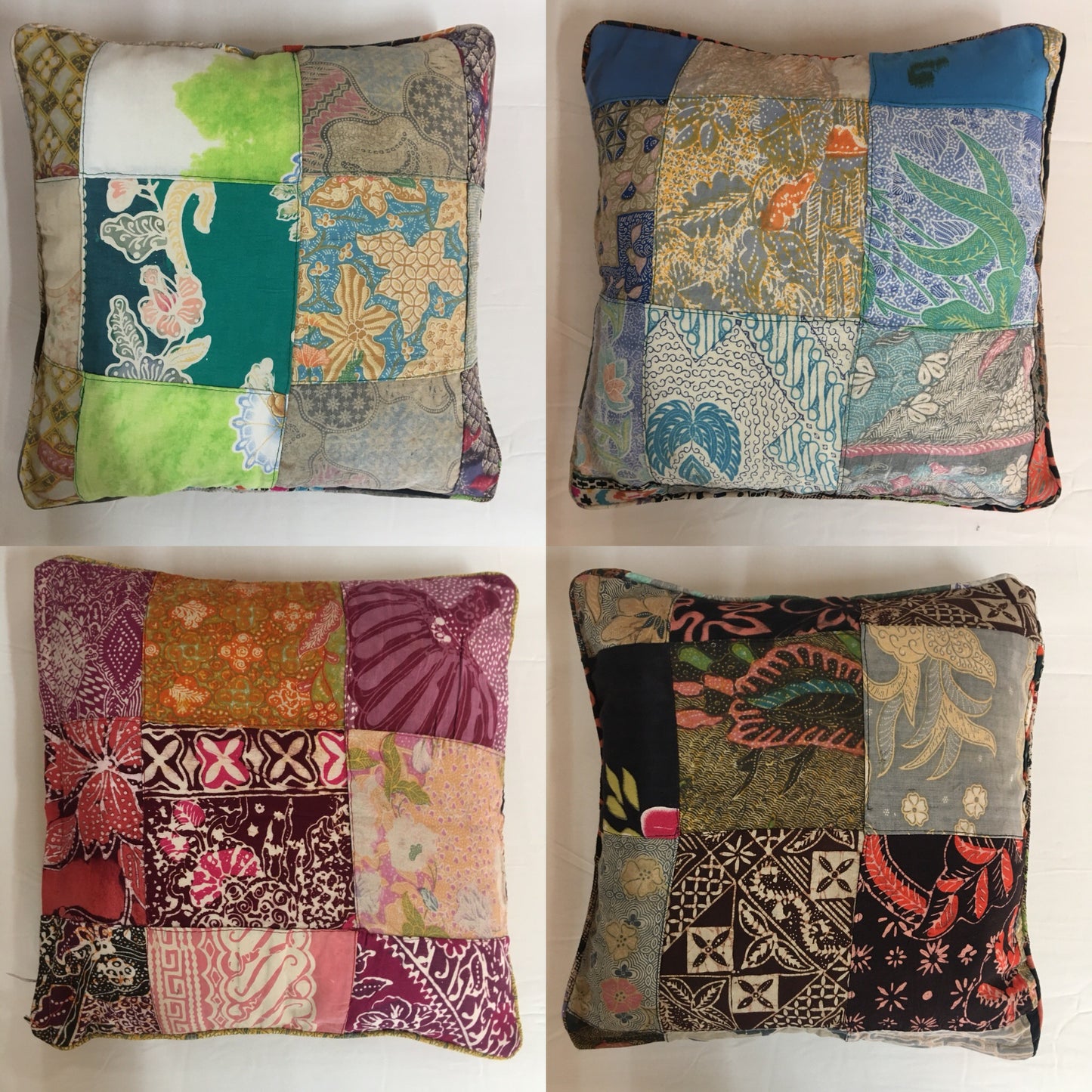 Vintage Batik Cushion Cover 40cm x 40cm