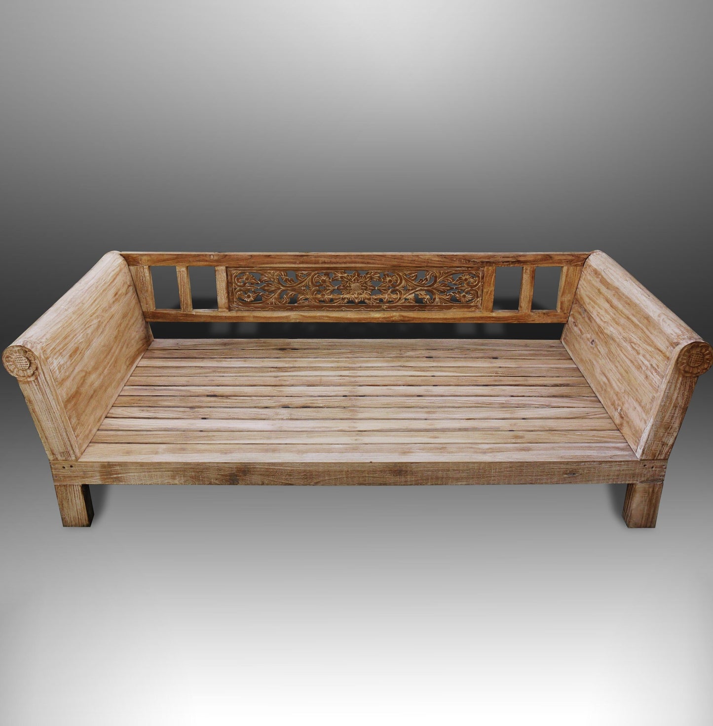 Batubulan Yanto Recycled Teak Daybed Double (Creamwash)