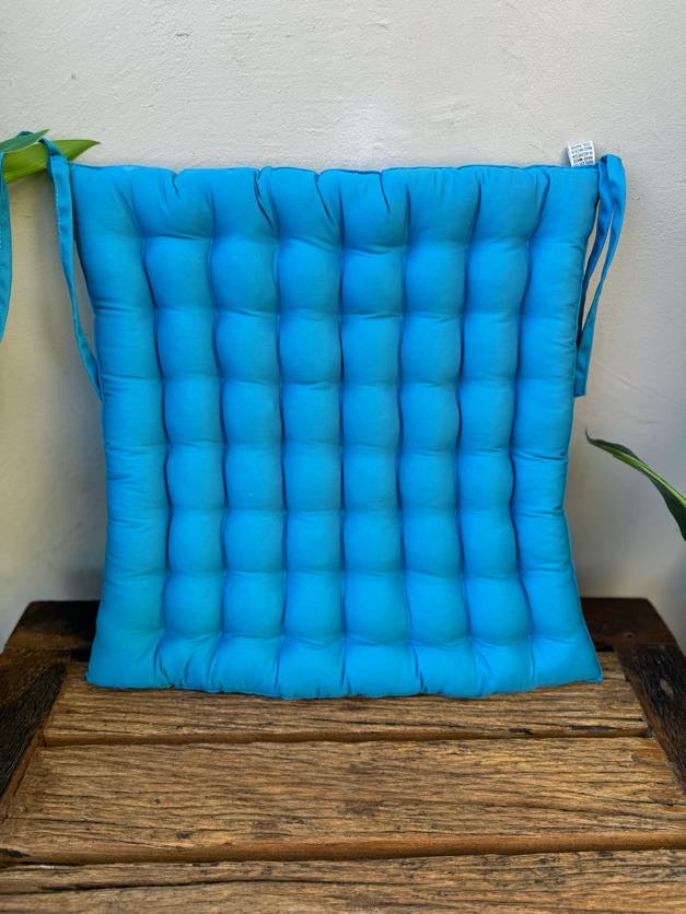 Cotton Covered Organic Kapok Filled Seat cushion 40cm x 40cm