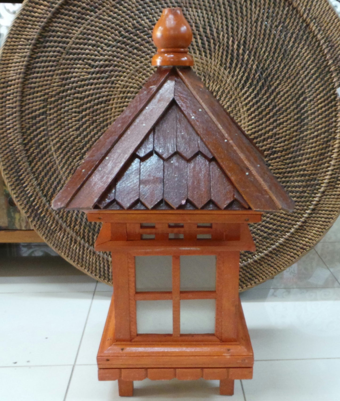 Balinese wood outdoor garden house Shingle roof