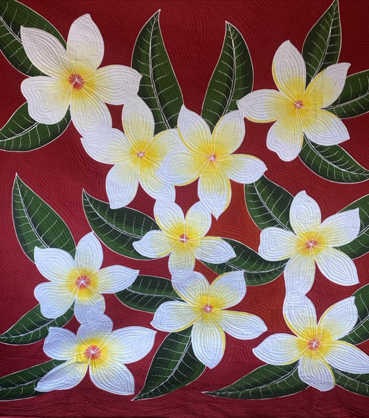 Bedspread King Cotton Hand Painted Batik with Pillow Covers