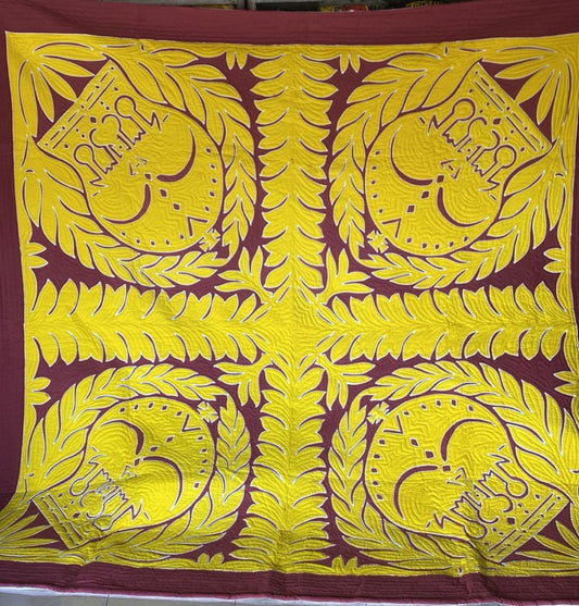 Bedspread King Cotton Hand Painted Batik with Pillow Covers