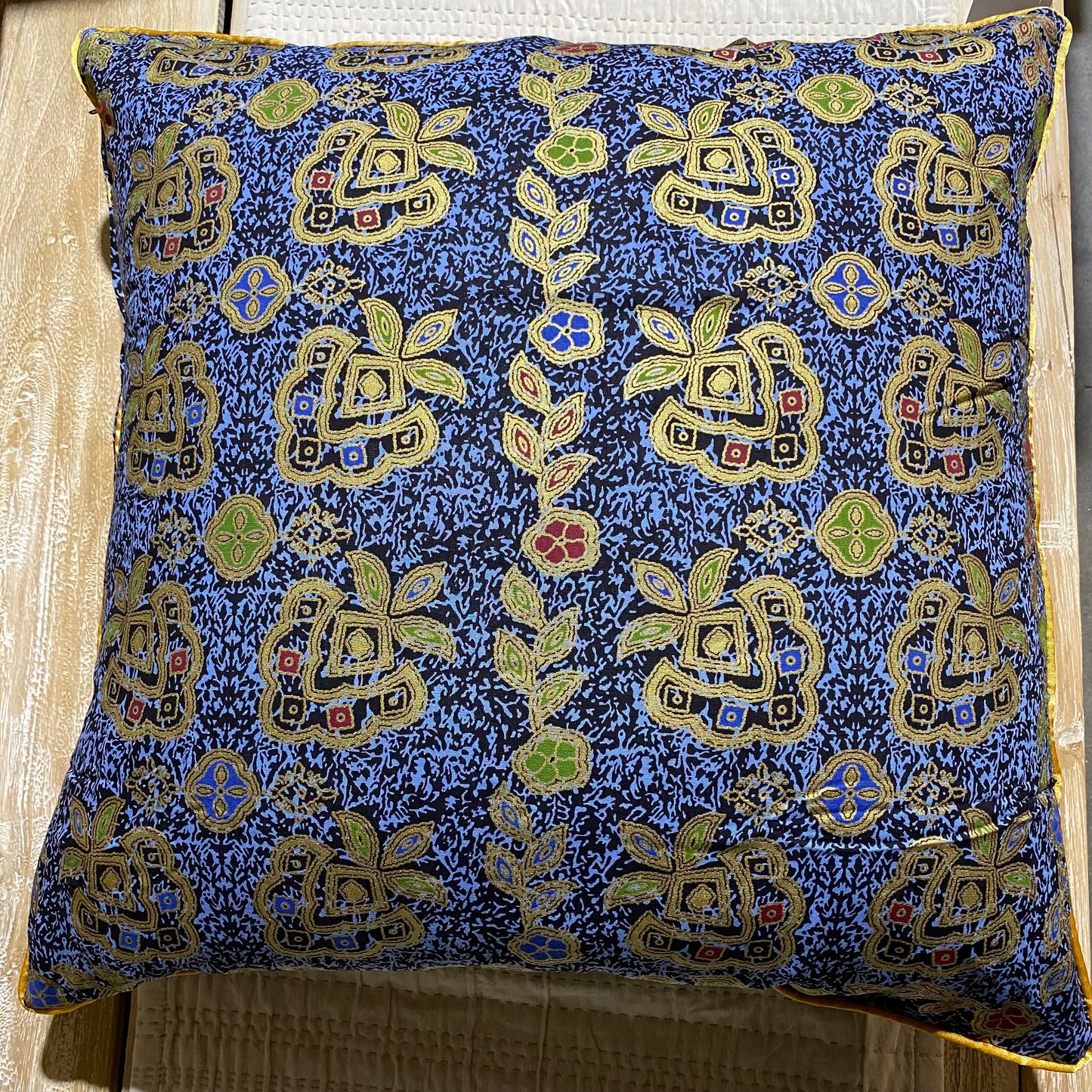 Batik Flower Cushion Cover Medium 45cm x 45cm