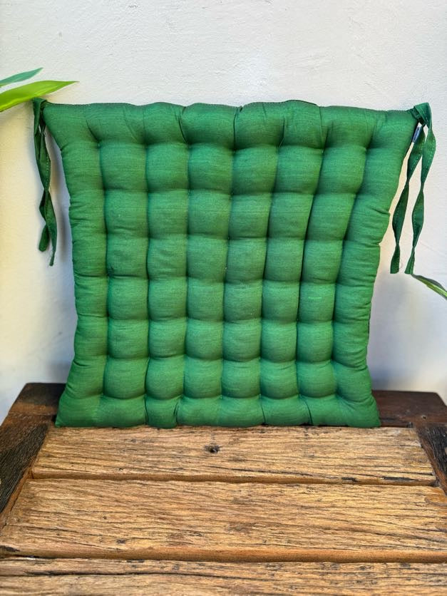 Cotton Covered Organic Kapok Filled Seat cushion 40cm x 40cm