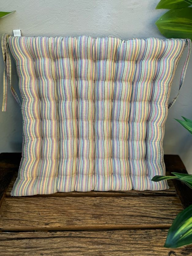 Cotton Covered Organic Kapok Filled Seat cushion 40cm x 40cm