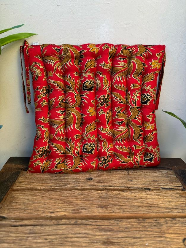 Cotton Covered Organic Kapok Filled Seat cushion 40cm x 40cm