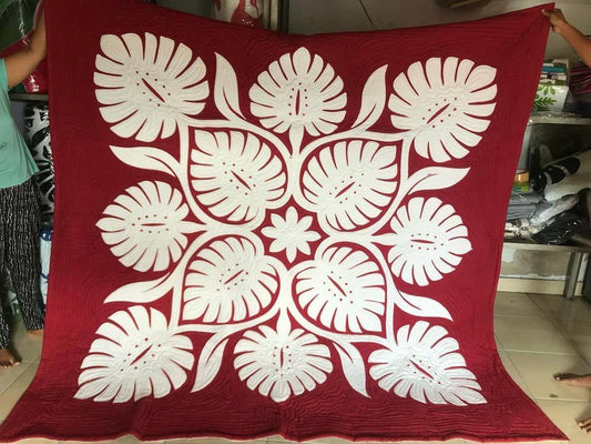 Bedspread Queen Cotton Hand Painted Batik with Pillow Covers