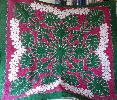Bedspread Queen Cotton Hand Painted Batik with Pillow Covers
