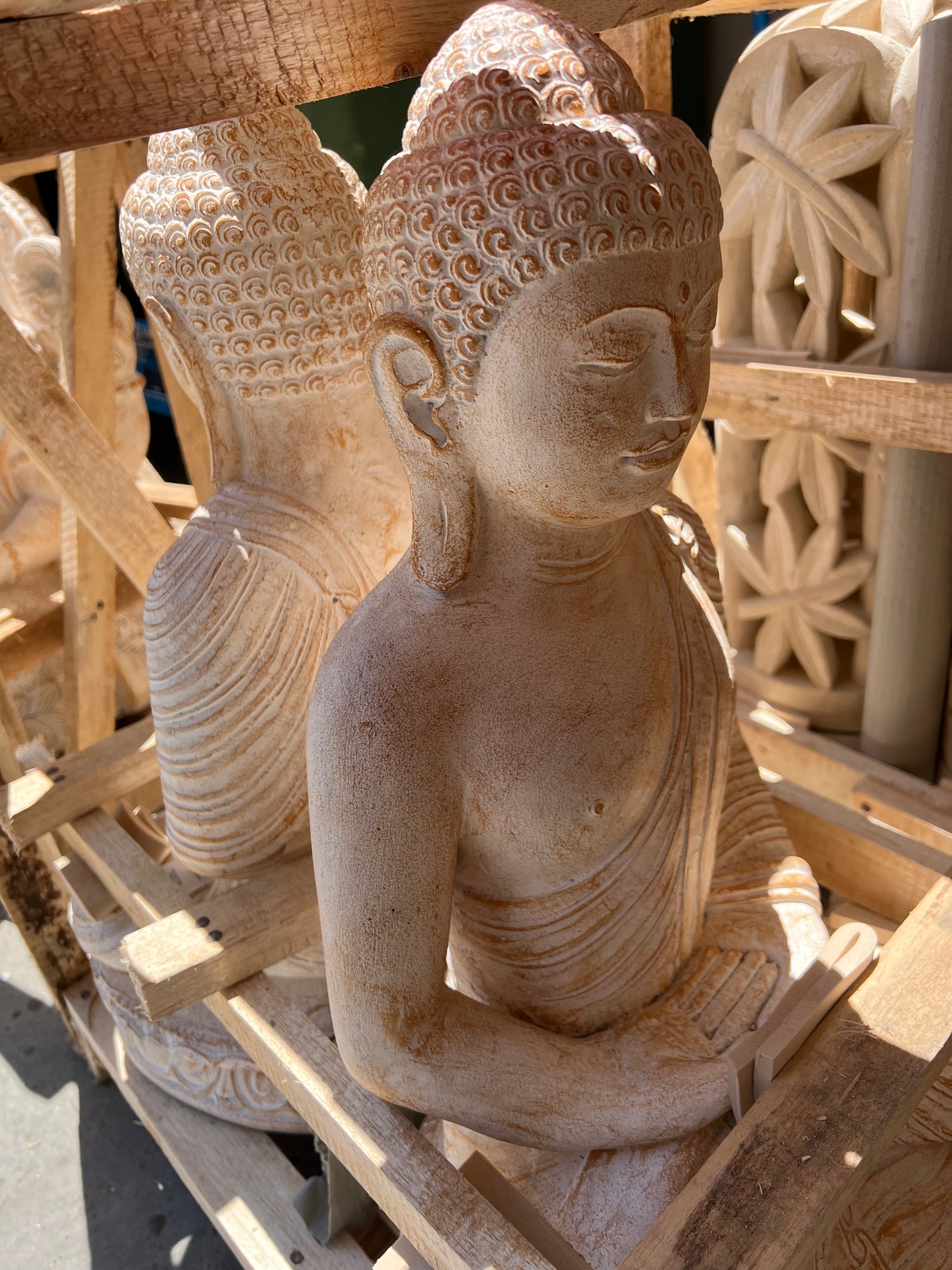 Buddha Meditation hands cement concrete 80cm