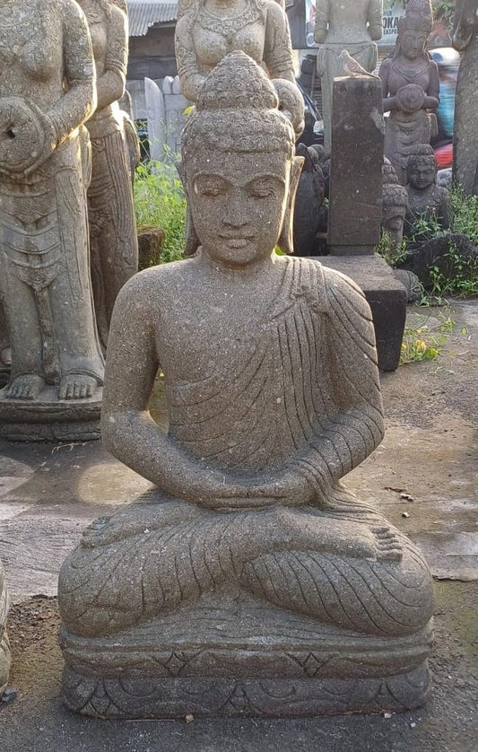Buddha Lavastone (Greenstone) sitting 1mtr(h) Meditation