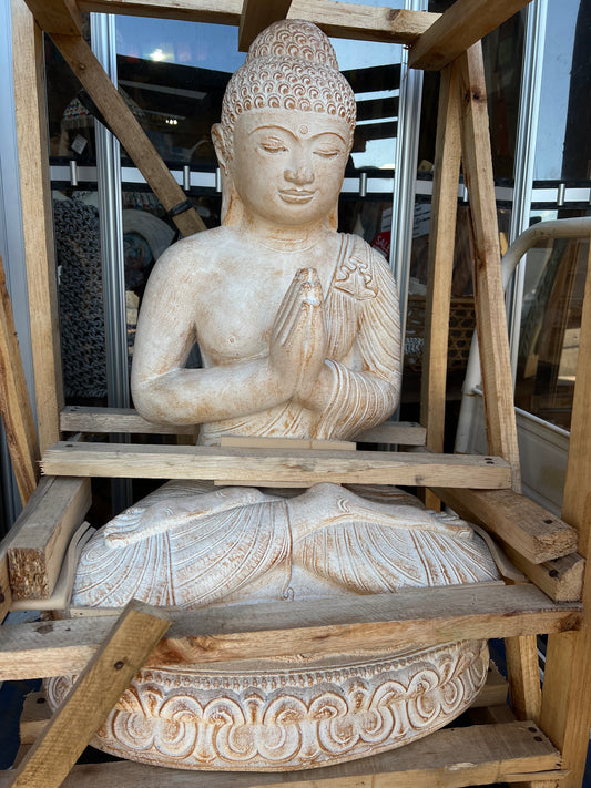 Buddha sitting Namaste/ Pray  cement 80cm