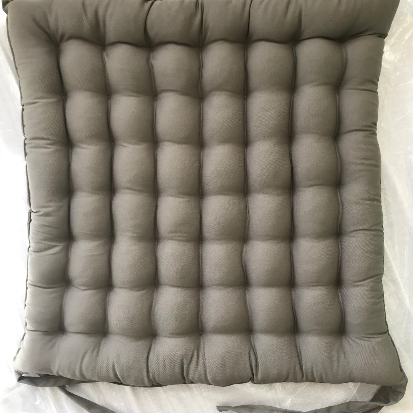 Cotton Covered Organic Kapok Filled Seat cushion 40cm x 40cm