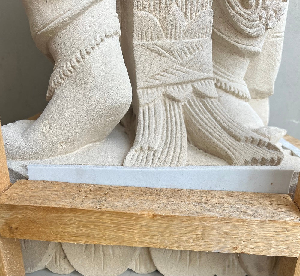 Ganesha  standing 1mtr Limestone handcarved Statue