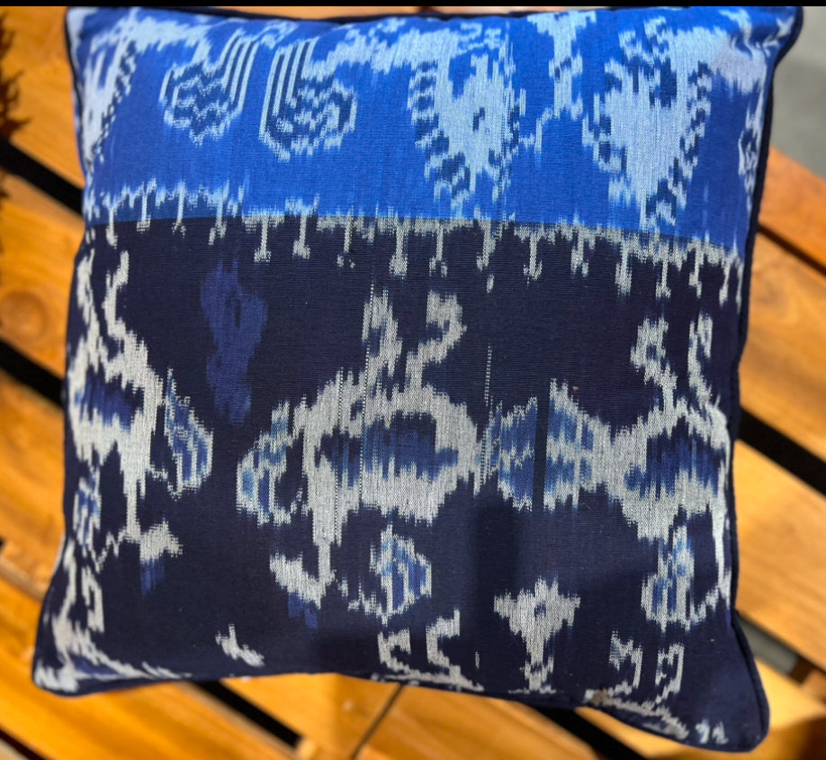 Cushion cover with Sumba hand woven Cotton Ikat designs 45cmx45cm