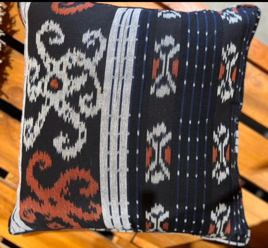 Cushion cover with Sumba hand woven Cotton Ikat designs 45cmx45cm