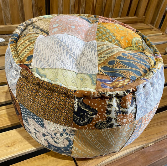Mattress/ Cushion/ Footstool Organic Kapok Filling Vintage Batik