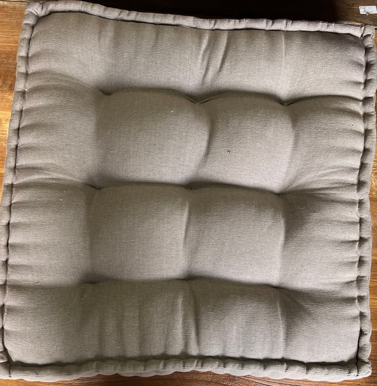 Meditation Mattress/Cushion 60cmx60cmx15cm Cotton Texture weave Organic Kapok filling