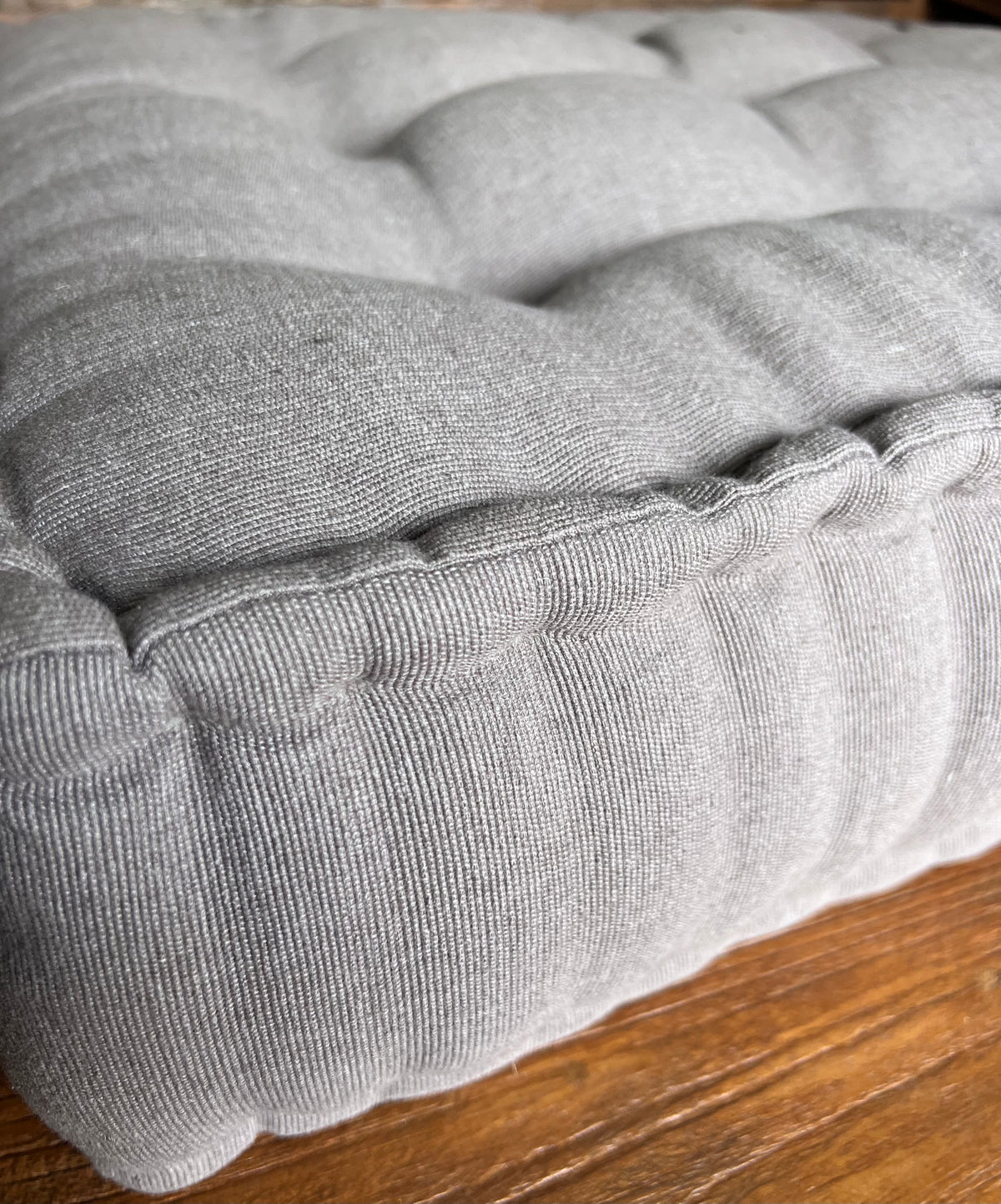 Meditation Mattress/Cushion 60cmx60cmx15cm Cotton Texture weave Organic Kapok filling