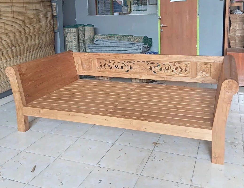 Batubulan Yanto Recycled Teak Daybed Large (Natural finish)
