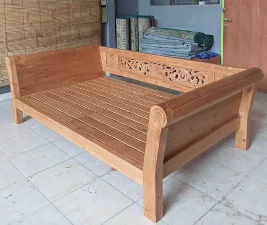 Mas Yanto Recycled Teak Daybed Large (Natural finish)