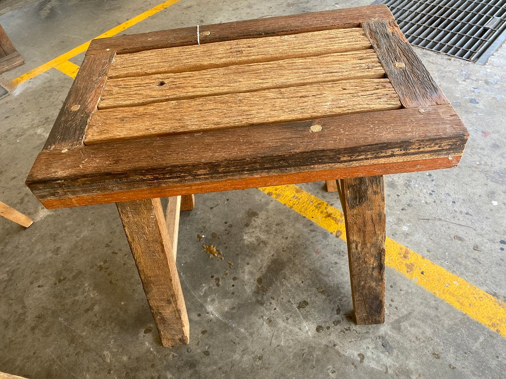 Bench rustic sleeper wood 3 sizes