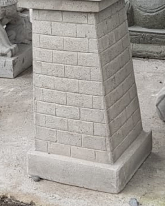 Cement Stand with centre hole 52cmht x30cm x30 cm base