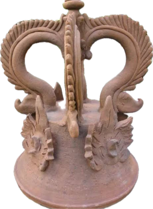 Terracotta Gazebo Crown (for Balinese Bale/Gazebo) 25cm diameter base