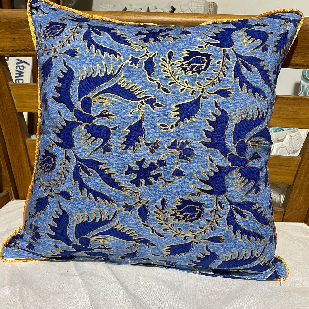 Batik Bird Print Cushion Cover 45cm x 45cm
