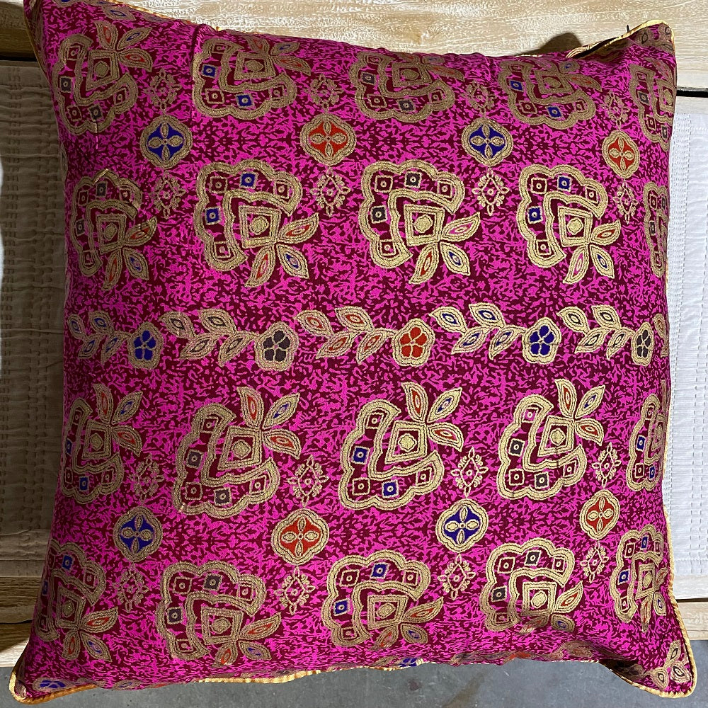 Batik Flower Cushion Cover Medium 45cm x 45cm