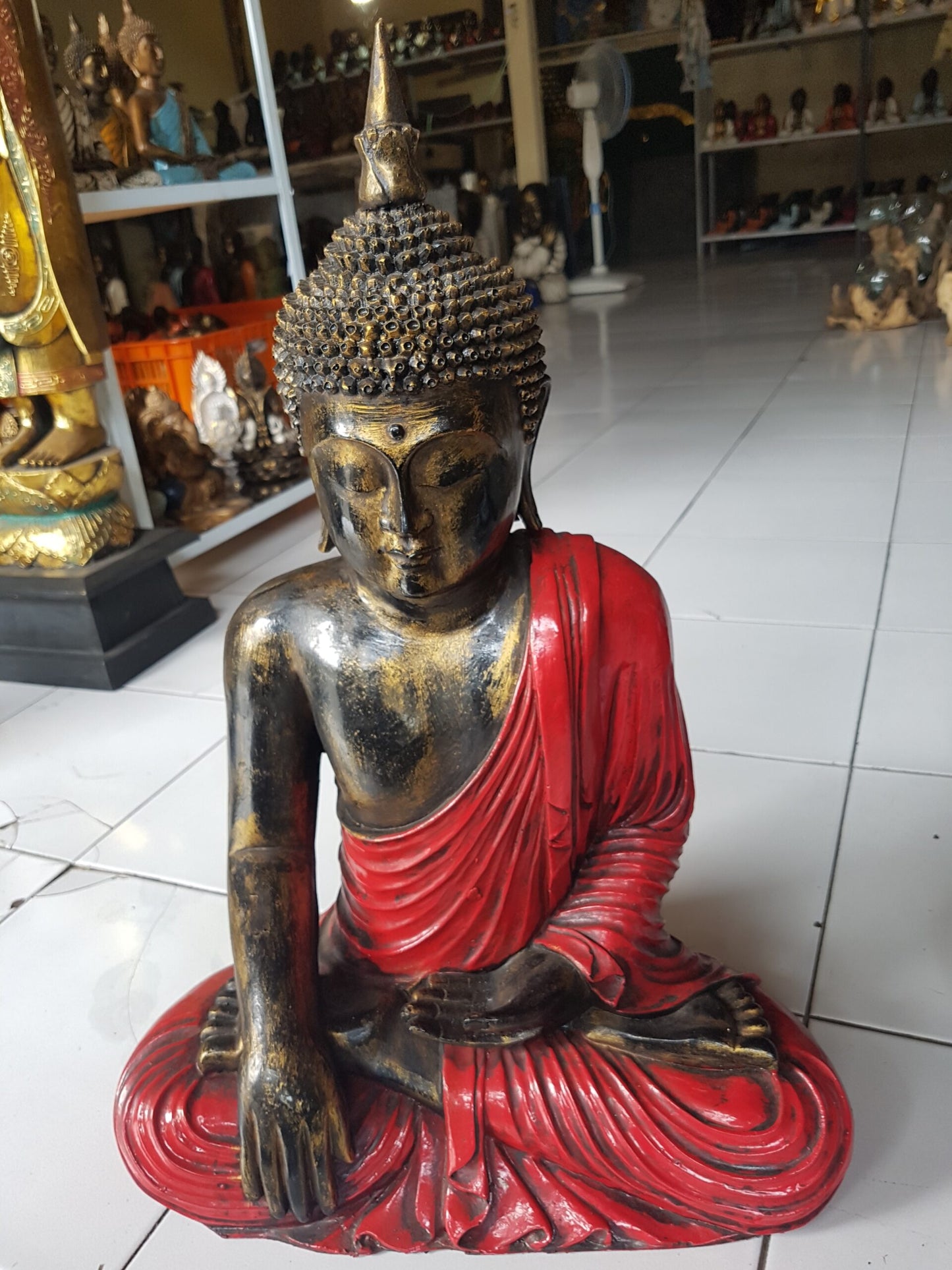 Sitting Thai Buddha resin 65cm