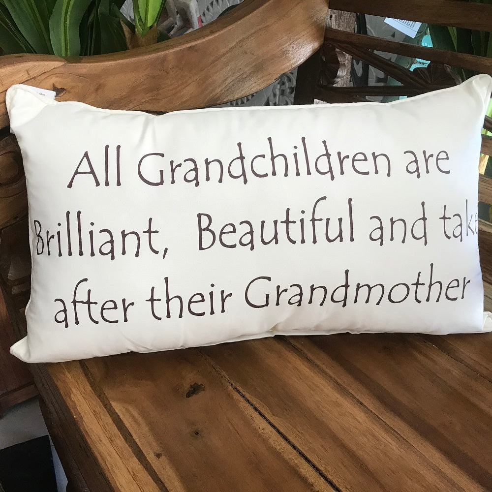 "Life at the beach is good for the Soul" Or "What happens at Grandma's/Grandpa's Stays at Grandma's" quote cushion cover