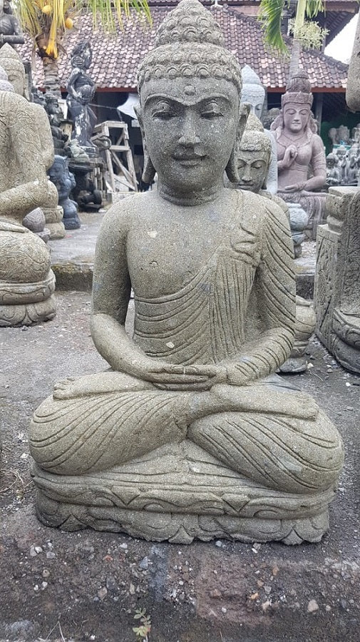 Lavastone Meditation Buddha 80cm(h)