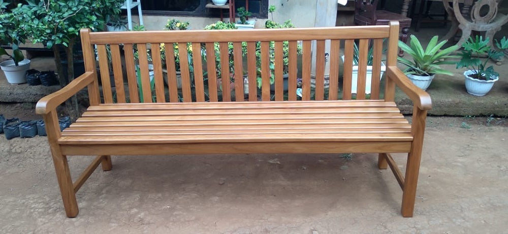 Plantation Teak Garden Bench 180cm (Natural finish)