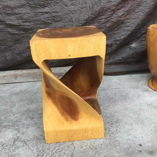 Suar twist Side Table/Stool 60cm(h)