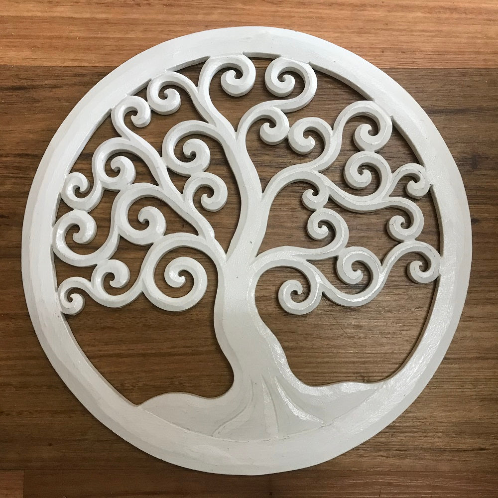 Tree of Life hand routered carving MDF
