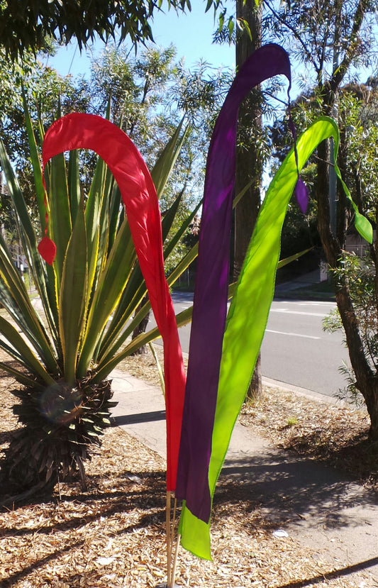 Polyester Flag on 2mtr bamboo stick