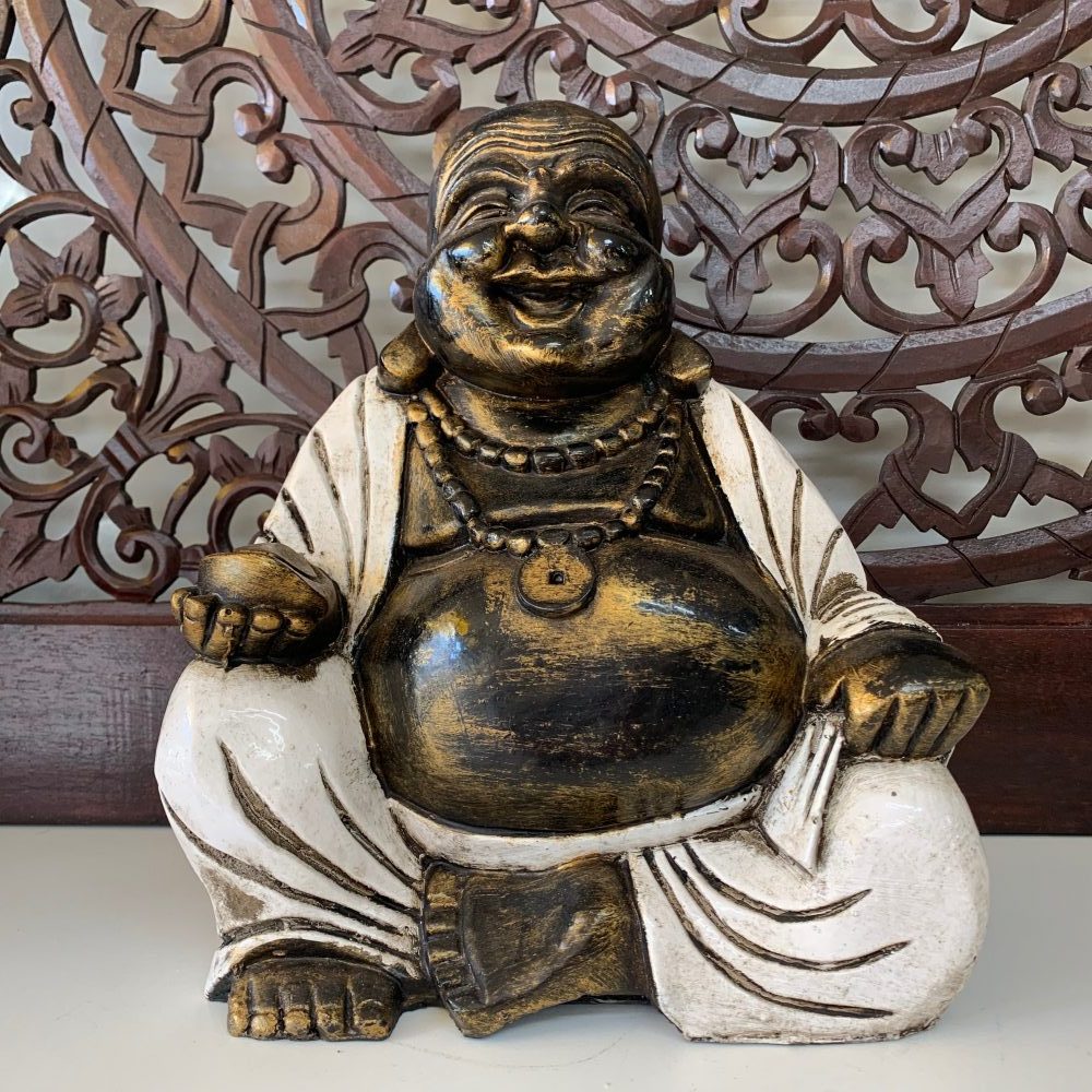 Laughing Buddha resin 30cm