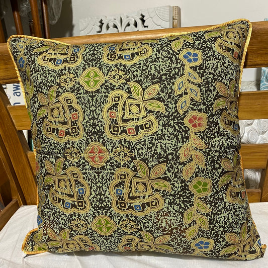 Batik Flower Cushion Cover Medium 45cm x 45cm