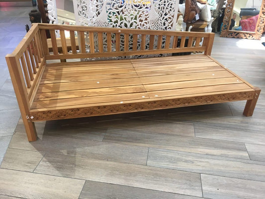 Batubulan Chaise Recycled Teak Daybed Single (Natural)