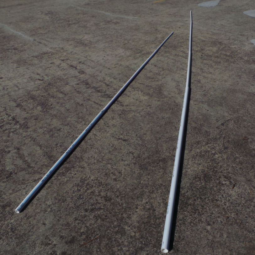 Pvc Rectangular Poles Flag pole set PVC retractable Interlocking suitable 3mtr or 5mtr flag ...