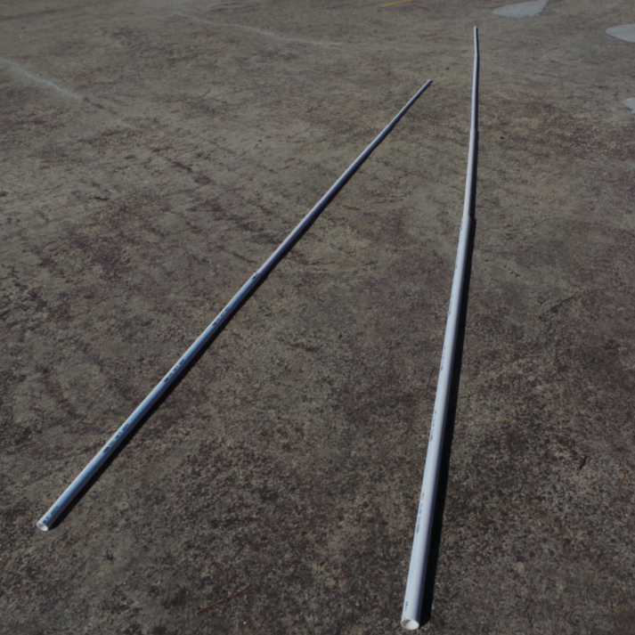 Flag pole set PVC retractable Interlocking suitable 3mtr or 5mtr flag ...