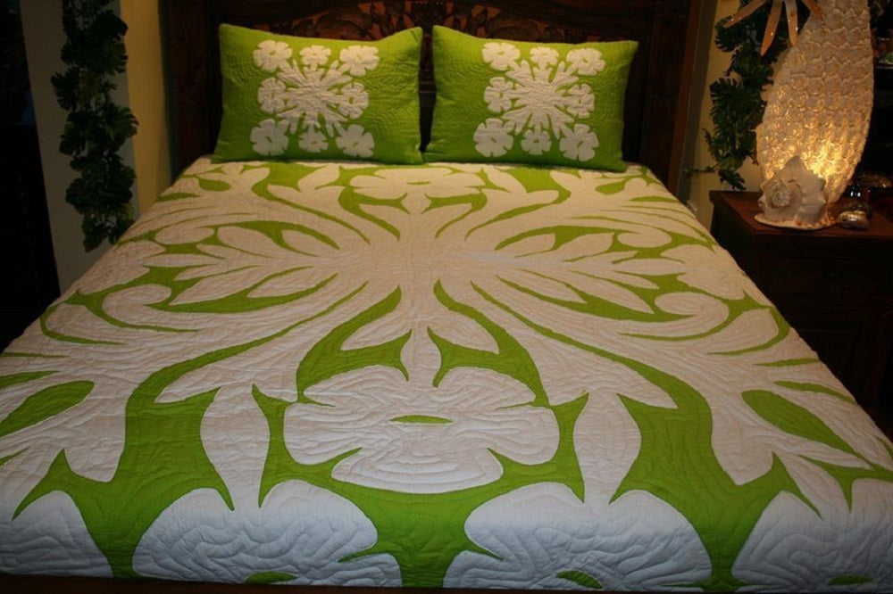 Bedspread Queen Cotton Hand Painted Batik with Pillow Covers