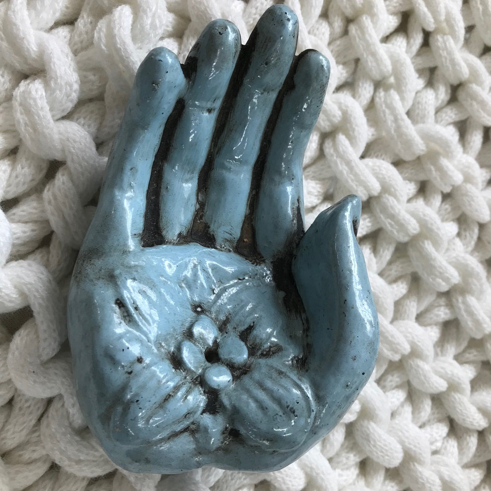 Incense holder resin Buddha Hand