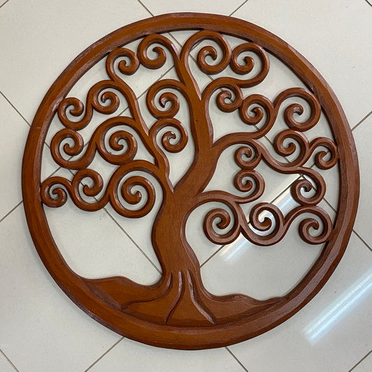 Tree of Life hand routered carving MDF