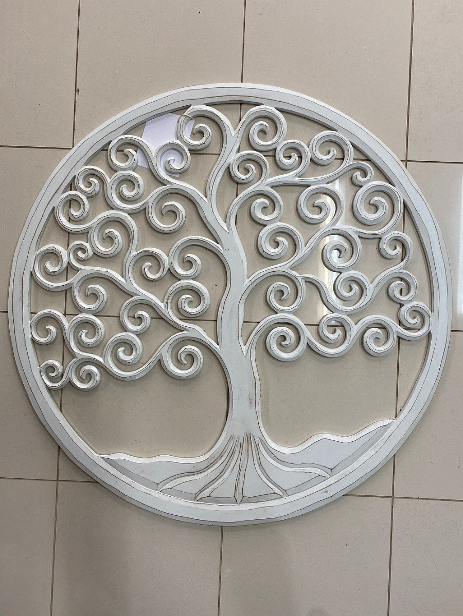 Tree of Life hand routered MDF Natural wash finish