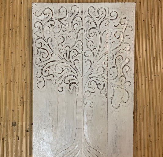 Tree of Life Timber hand carved panel