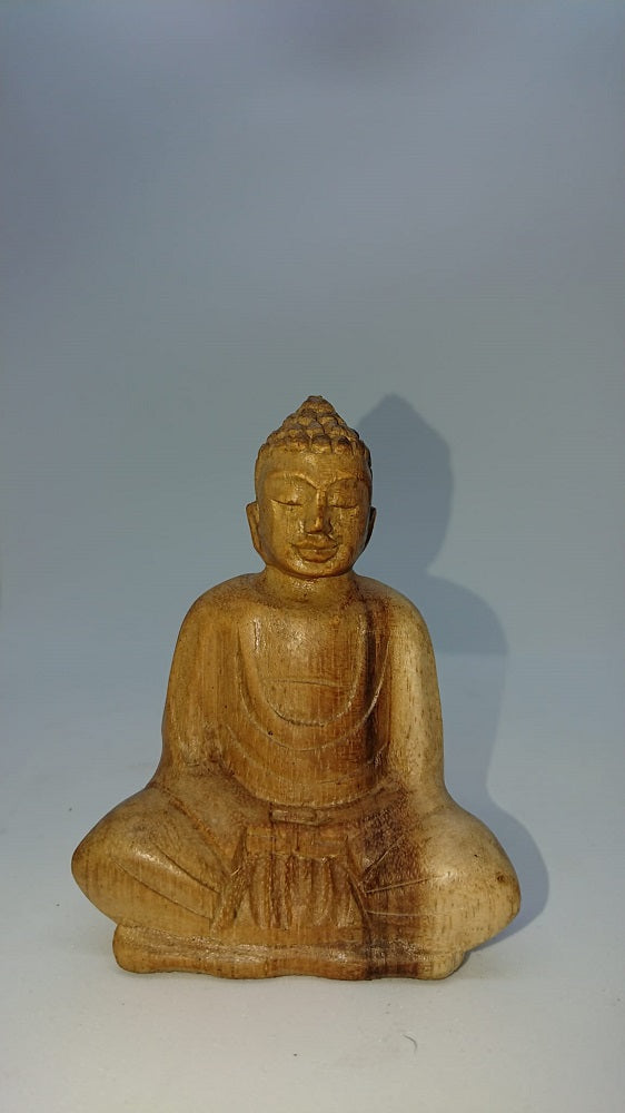 Wood Handcarved Buddha of Meditation 10cm