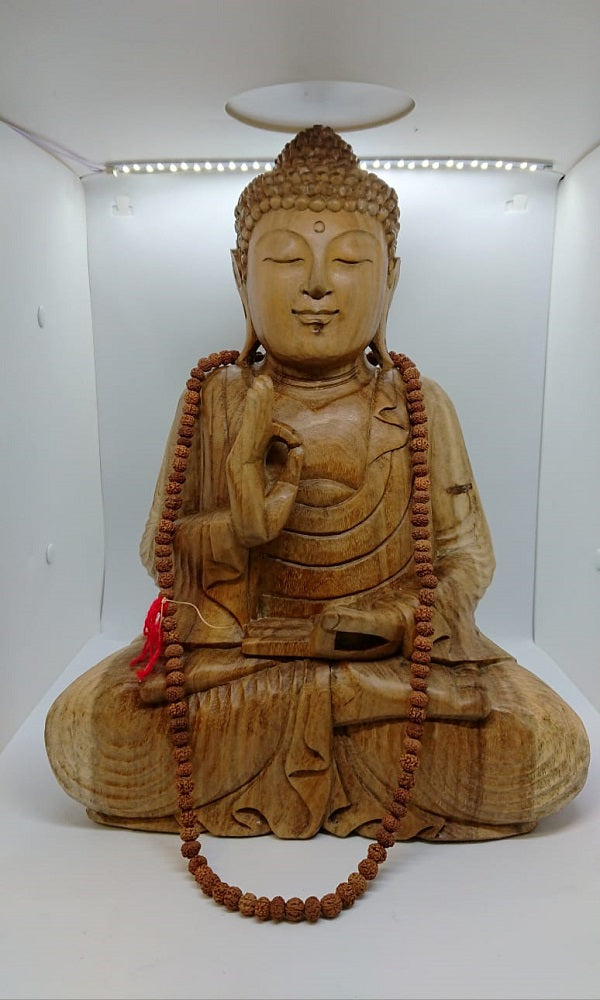 Peace/Teaching Wood Buddha hand carved 40cm